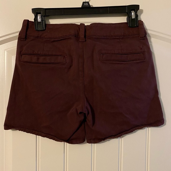 American Eagle burgundy shorts - Picture 2 of 2
